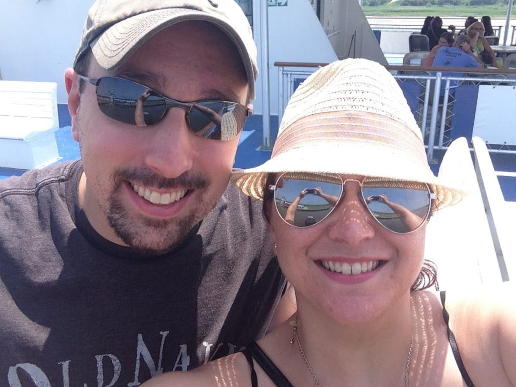 Jess and Mike on the Cape May-Lewes Ferry