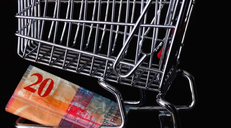 Anxiety at the Supermarket_Shopping Cart with Money